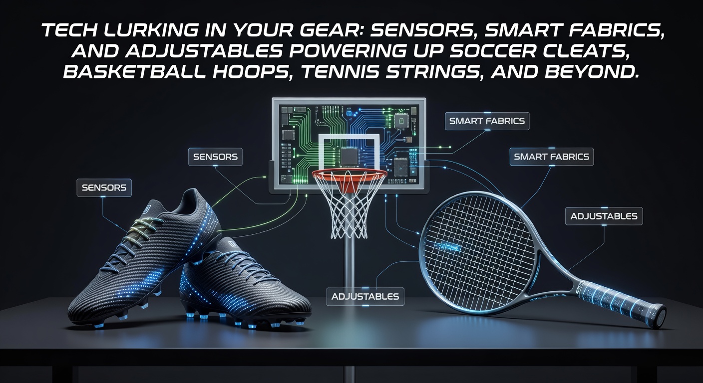 Close-up of a soccer cleat embedded with glowing sensor lights on a wet field, highlighting embedded tech during play